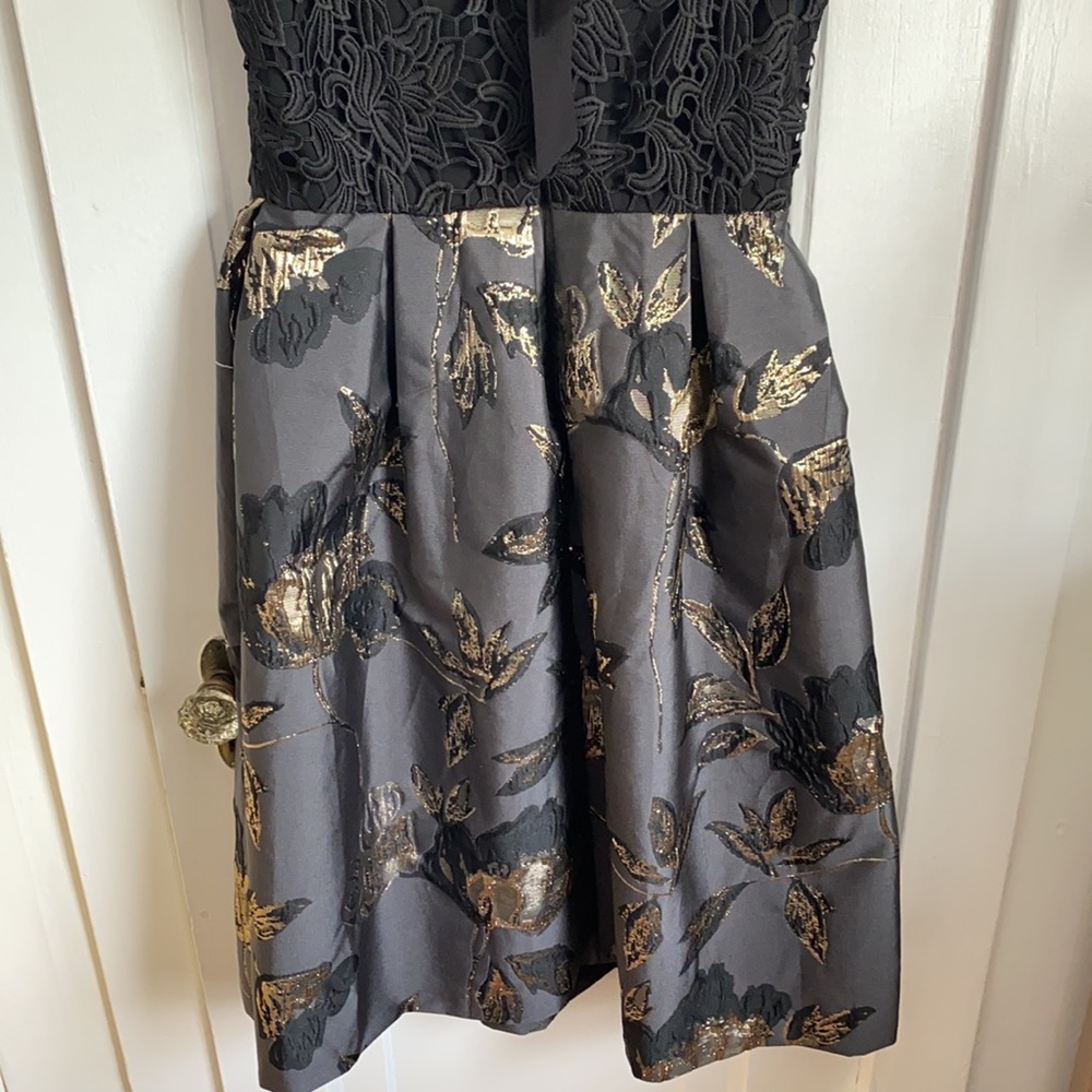 Hutch Lace & Brocade Tea Length Dress - Picture 7 of 9